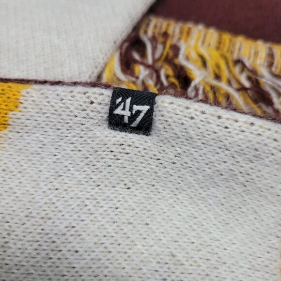 Chicago Wolves Hockey Scarf Red Yellow Winter Warm Fan Apparel - Picture 6 of 9